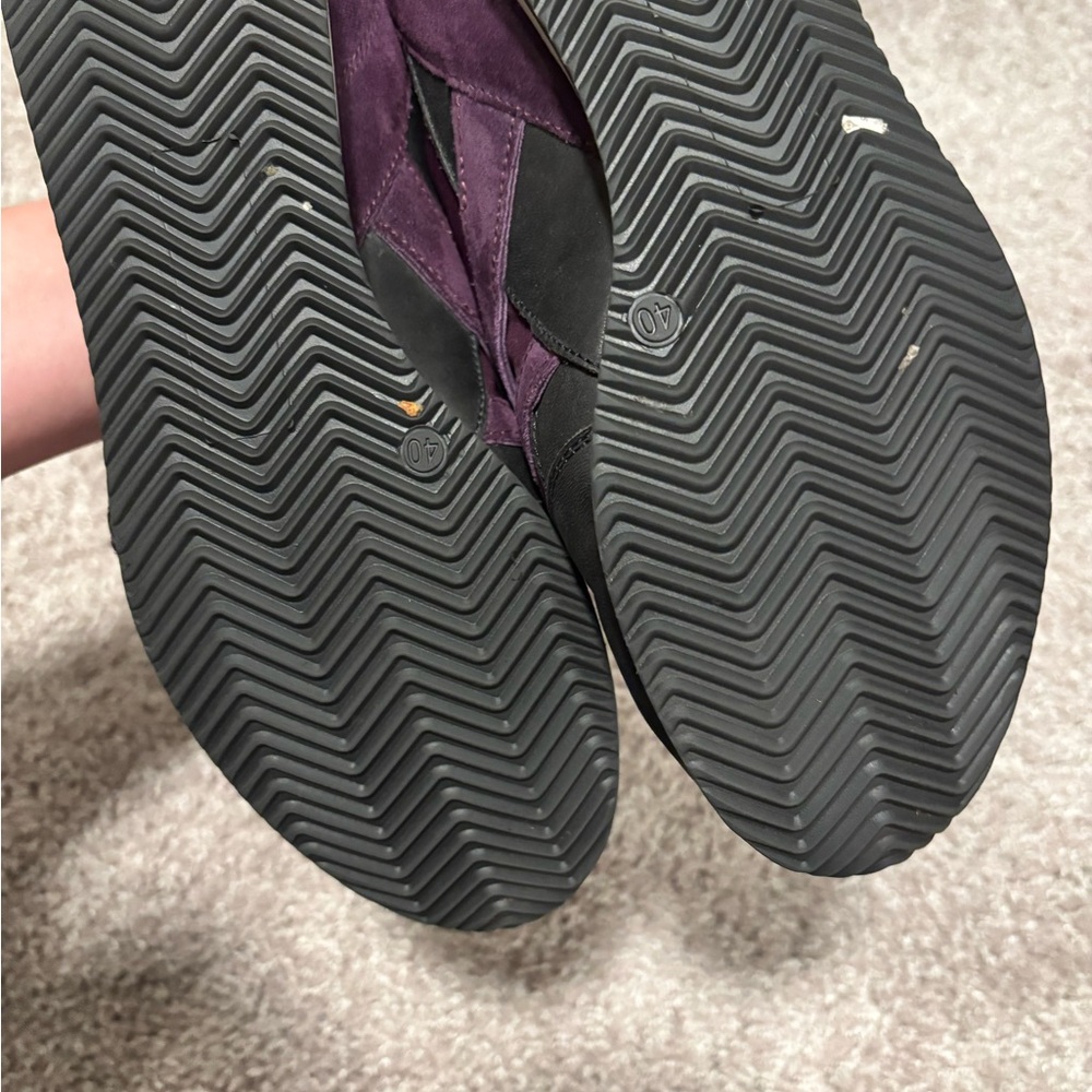 LAST CHANCE Balenciaga Women's Dark Purple leather and suede Sneakers - Picture 8 of 10